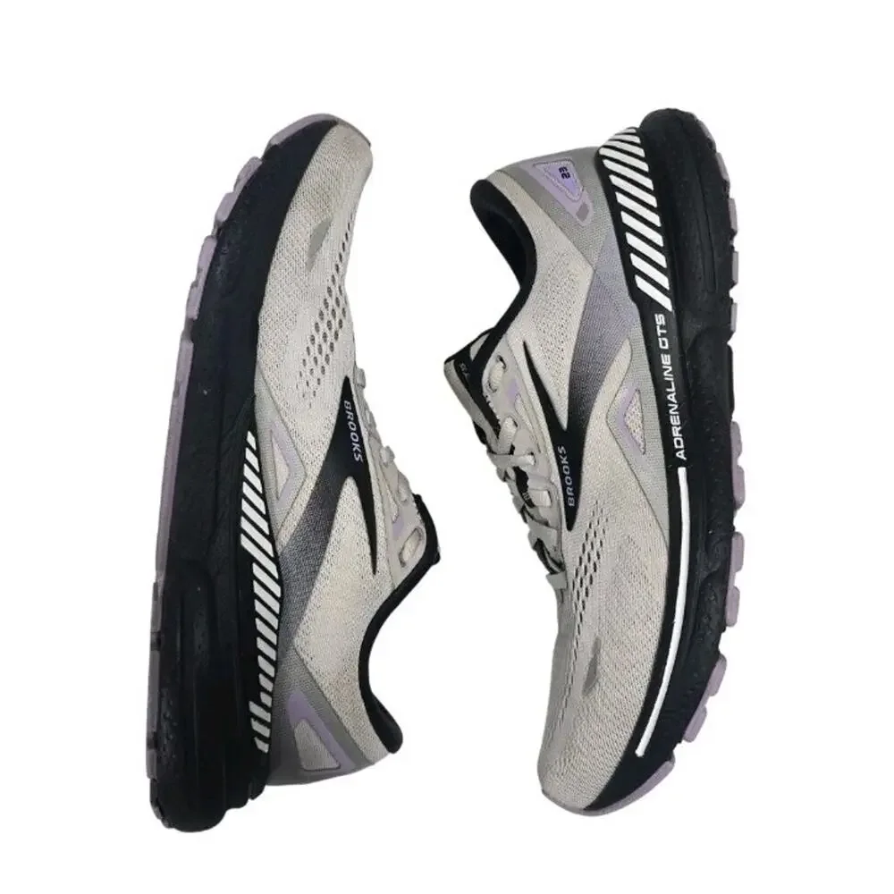 Brooks Adrenaline GTS 23 Womens Running Shoes Size 11 Gray Purple Athletic